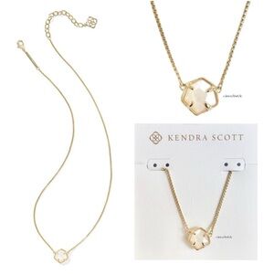 Kendra Scott Jaxon Gold Short Pendant Necklace NWT MSRP $65